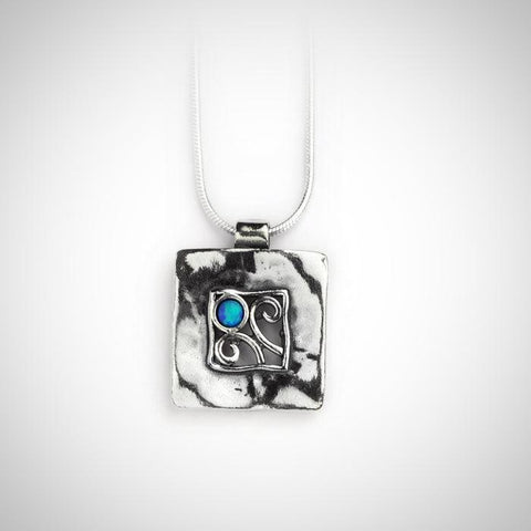 Opal Square Pendant