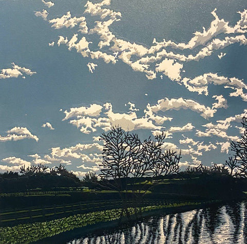 After The Rain, special ed. Reduction Linoprint (JJ01)