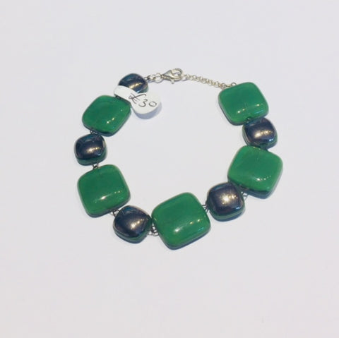 Green Platinum Composite Bracelet (A123)