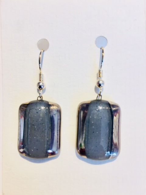 Rectangle Earrings 1 (Grey)