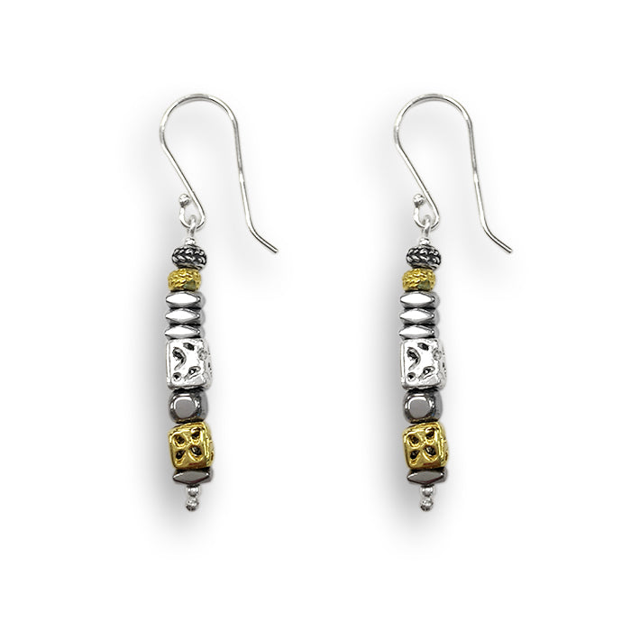 Silver & Rolled Gold Earrings 2