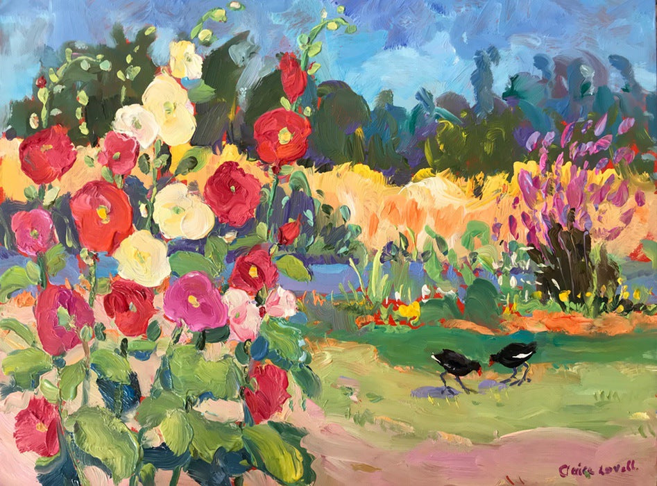 We Love the Hollyhocks