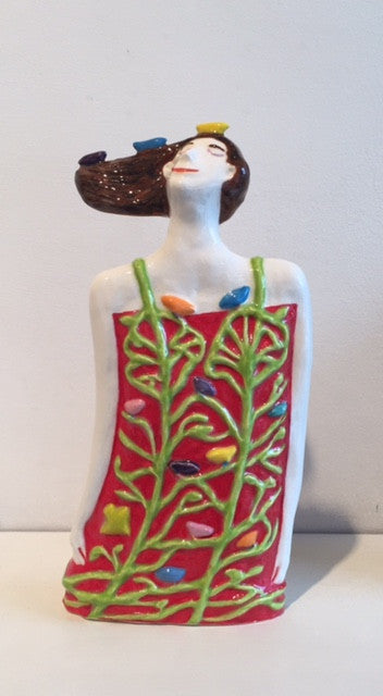 Dreaming of Birds Figure - Neon Red