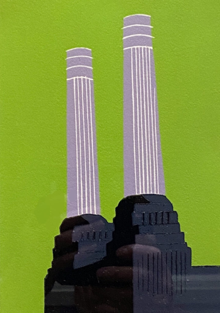 Battersea's Chimneys 12/25 Framed (JI03)