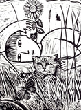 Corner of the Garden Dreamer (framed)