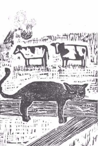 Lazy Farm Cat