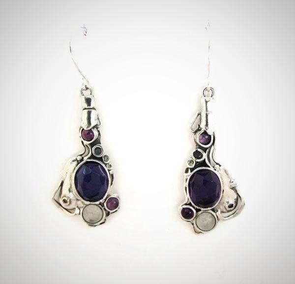 Amethyst and Moonstone Earrings