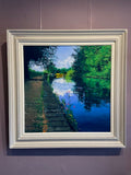 Morning Light, Bournville Moorings, Oil. Framed (CC13)