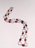 Garnet & Silver Necklace