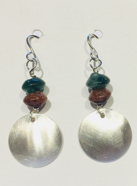 Mixed Agate Drop Earrings