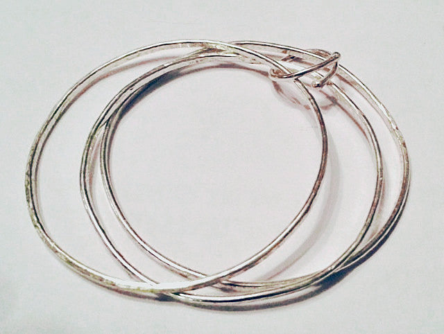 Silver Bangles Trio