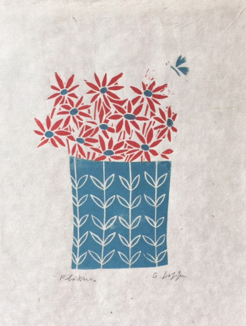 Flowers (Teal)
