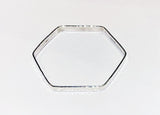 Hexagonal Silver Bangle 1 (AH06)