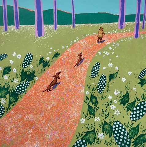 Hockney's Dogs (framed)