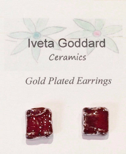 Ceramic Red Studs