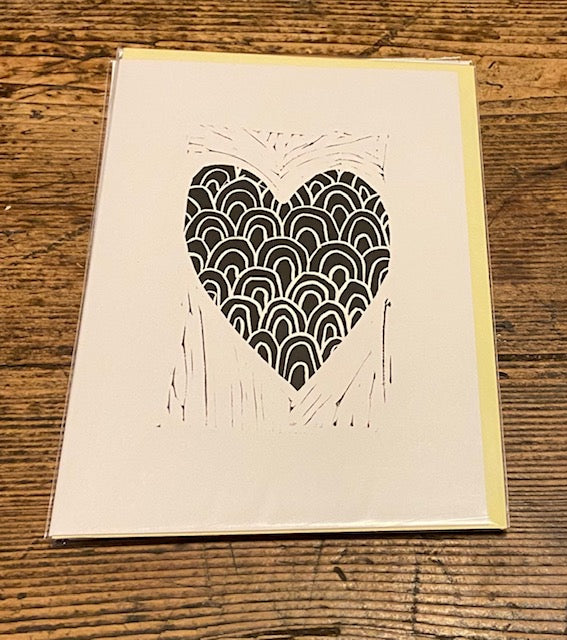 Heart Card (Black & White)