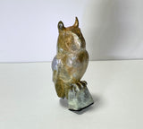 Tawny Owl, Solid Bronze Sculpture (LF20C)