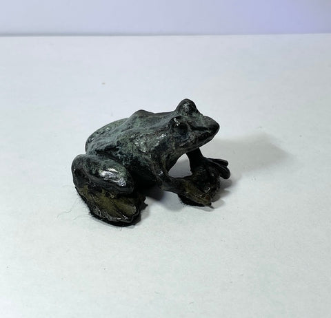 Frog 2, Solid Bronze Sculpture (LF22)