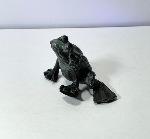 Frog 4, Solid Bronze Sculpture (LF22)