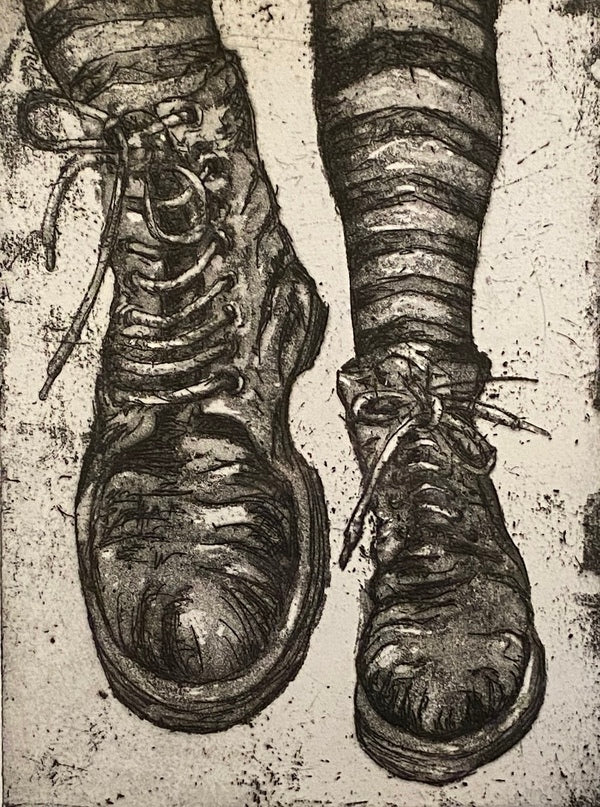 Docs and Stripey Socks a/p, Etching Print (TB04)