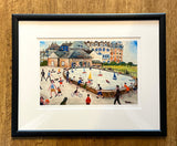 The Boating Lake, Giclee Print. Framed (PR17)