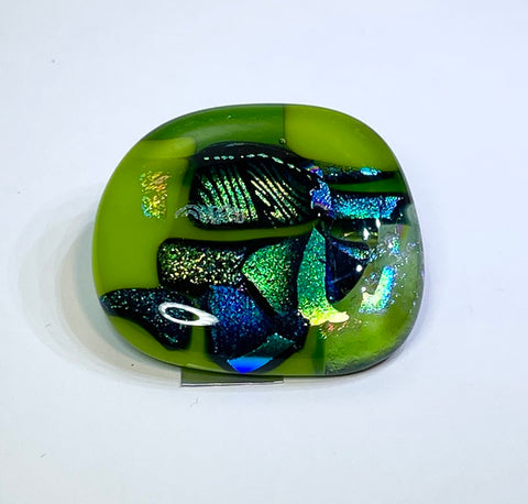 Dichroic Glass Brooch (AFB01)