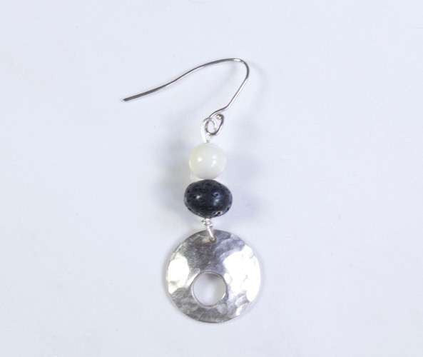 Lava Bead Drop Earrings