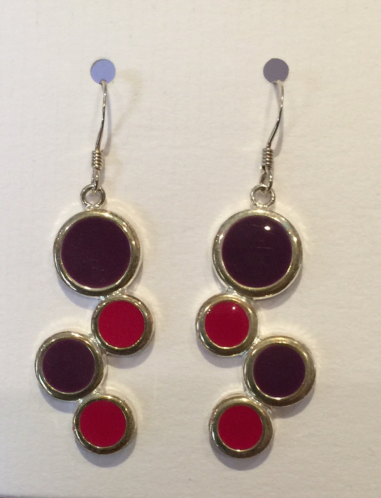 Bubble Earrings (Pink/Purple)