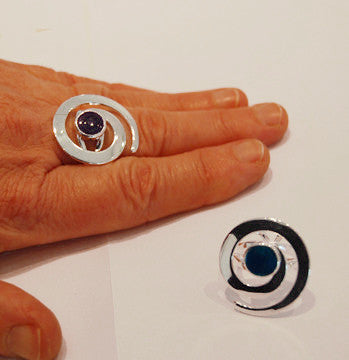 Snail Ring (Crocus Purple)