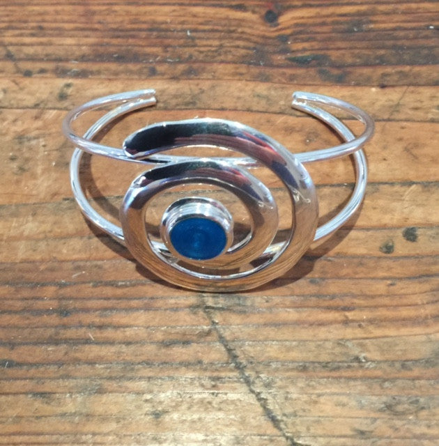 Snail Bangle (Teal)