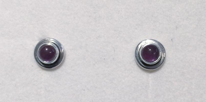 Small Amethyst Studs