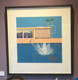 Hockney's Dog - An Even Bigger Splash (24/50) framed