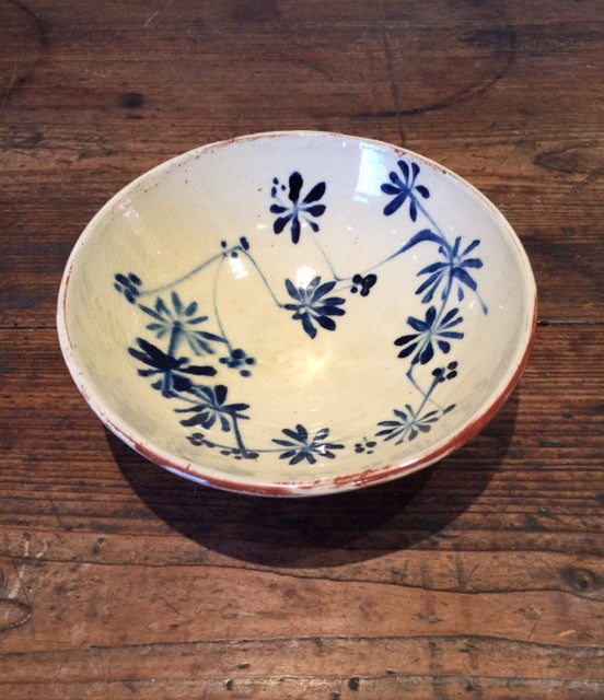 Blue & White Plants Bowl 3 (Small)