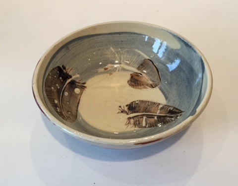 Small Bowl with Feathers