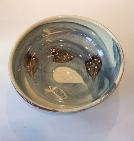 Medium Bowl with Feathers