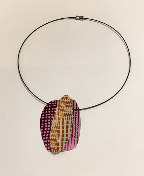 Double Pendant (Orange/Purple)