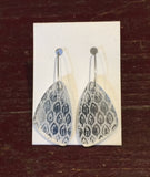 Acrylic Earrings (Clear/Silver)