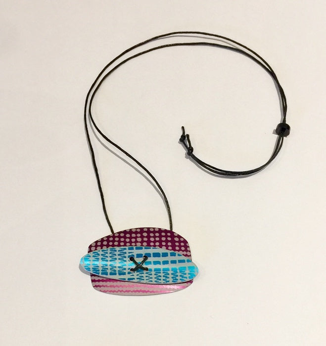 Double Pendant (Turquoise/Purple)