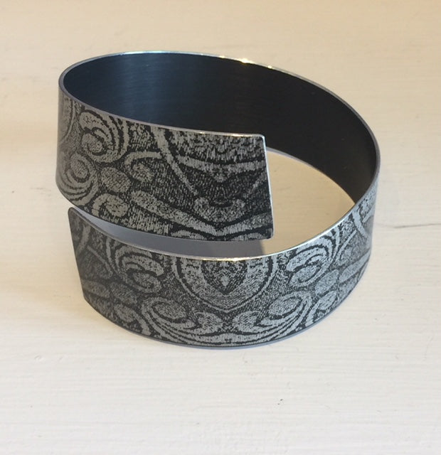 Black Strip Bangle