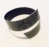 Green Linen Futures Strip Bangle