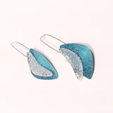 Turquoise Triangle Shield Earrings
