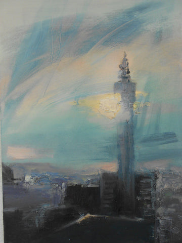 Pink BT Tower. Oil (MH21)