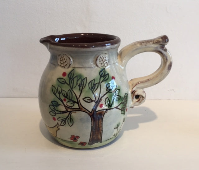 Medium Trees Jug with Garden Bird