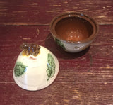 Leaf Lidded Pot (with Pig)