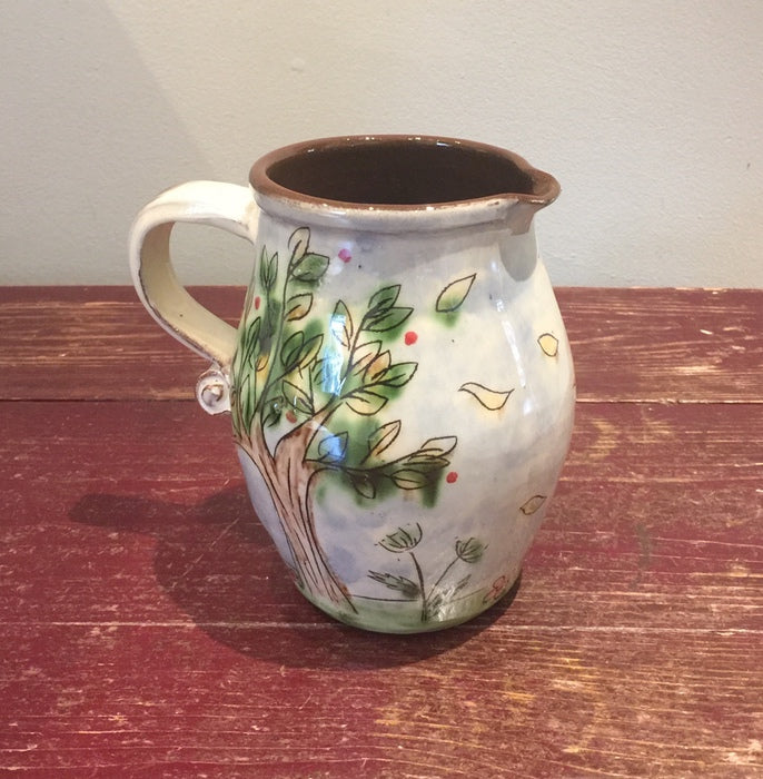 Landscape Trees Jug with Rabbit