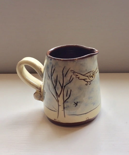 Small Trees Night Owl Jug with Fox