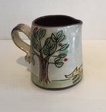 Small Trees Jug with Fox