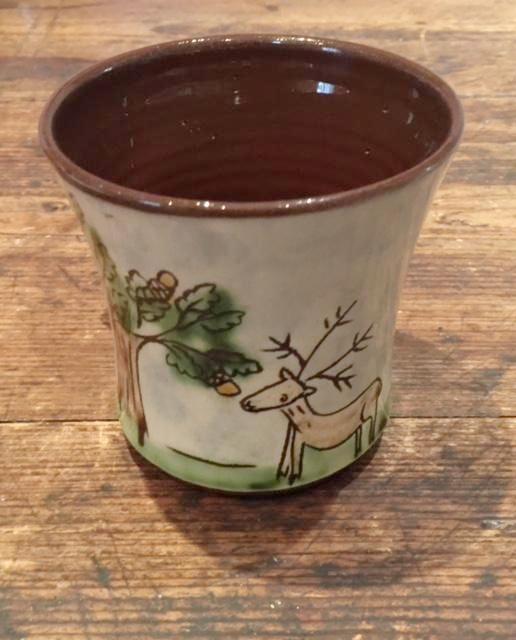 Deer Mug with Oak Tree (large)