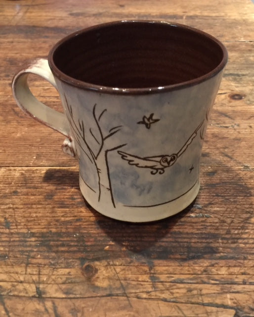 Trees Mug with Owl (large)
