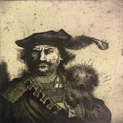 Rembrandt's Dog (framed) 29/100